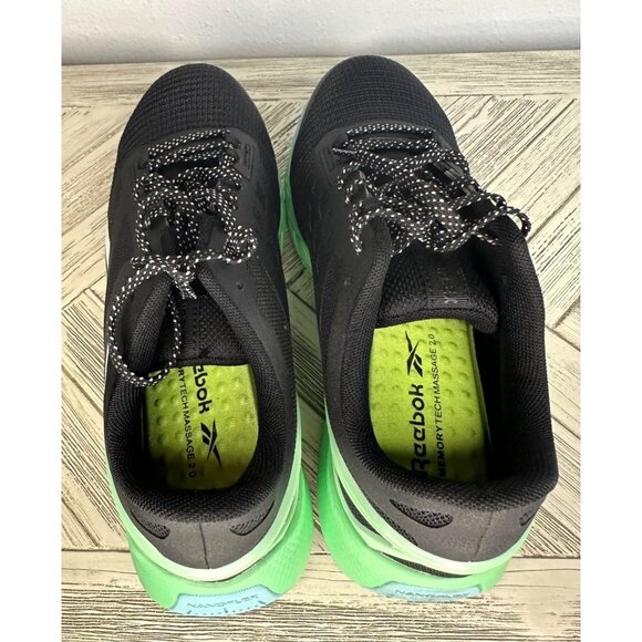 NWOB Reebok Women's Athletic Work Shoe Nanoflex Black and Seafoam Green Size 7.5 - Picture 5 of 7